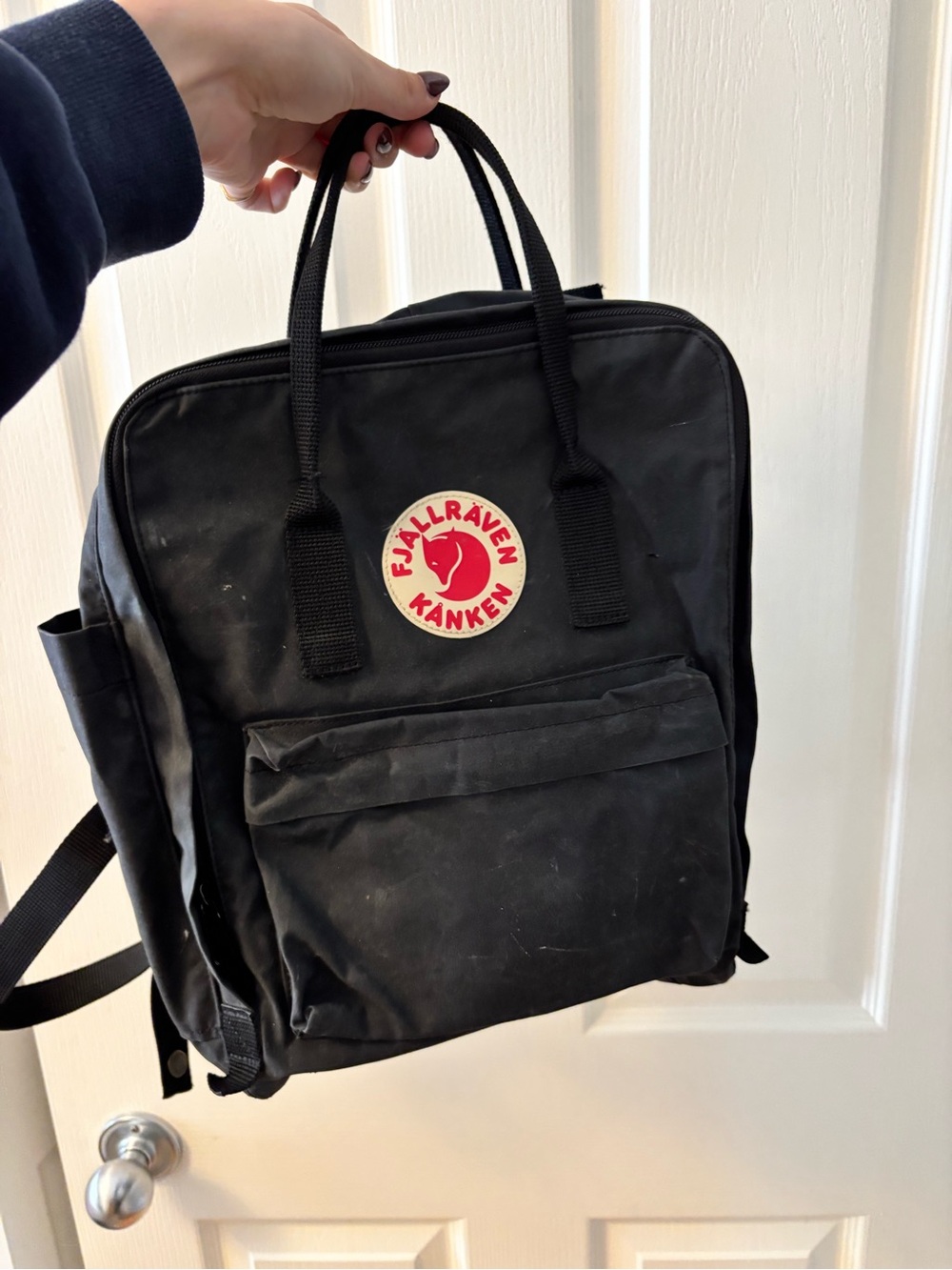 Black Original Fjallraven Kanken Backpack